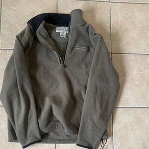 Cutter & Buck Tan Fleece Quarter-Zip Pullover
